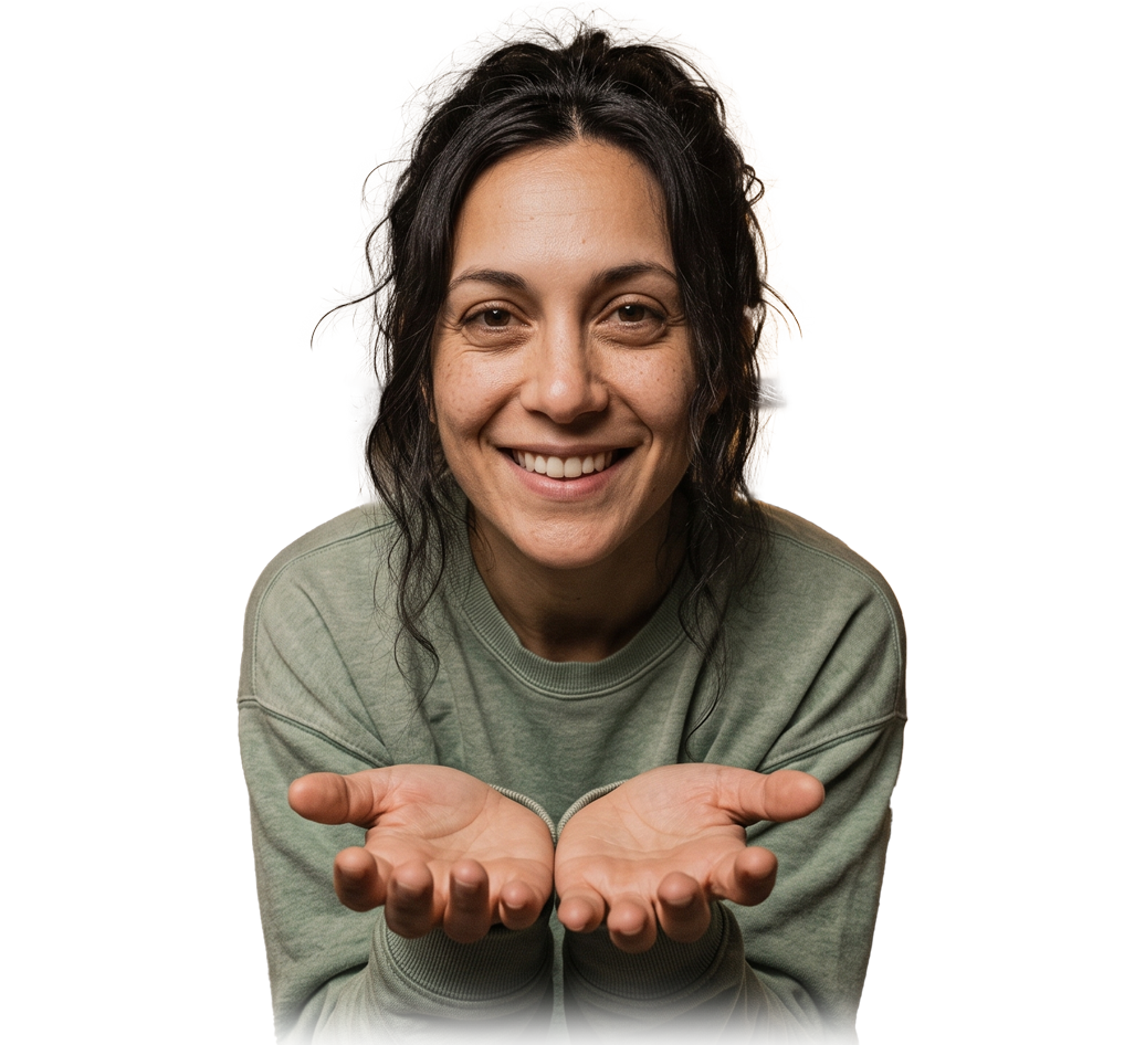 Character welcoming you after seeing your ad